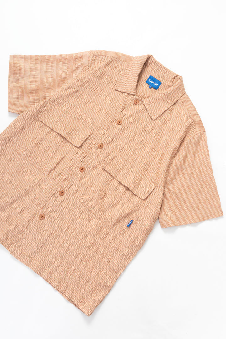 Larriet - Kendalls Short Sleeve Shirt - Clay Plaid