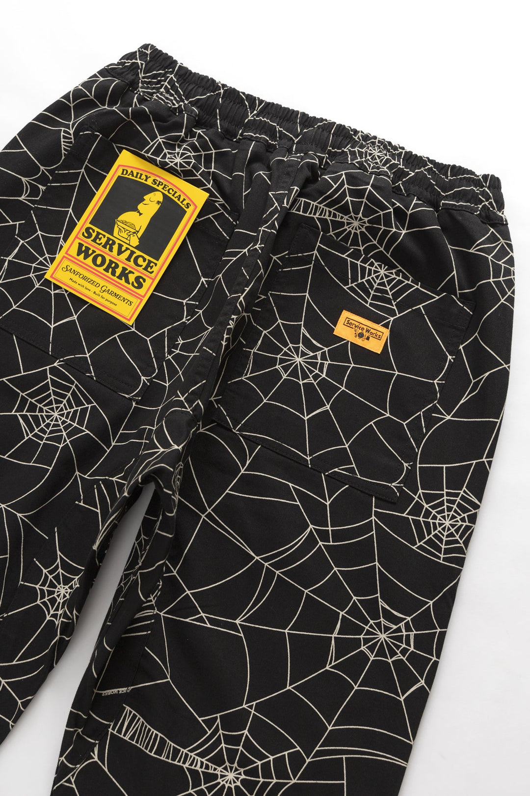 Service Works - Patterned Chef Pants - Black Web