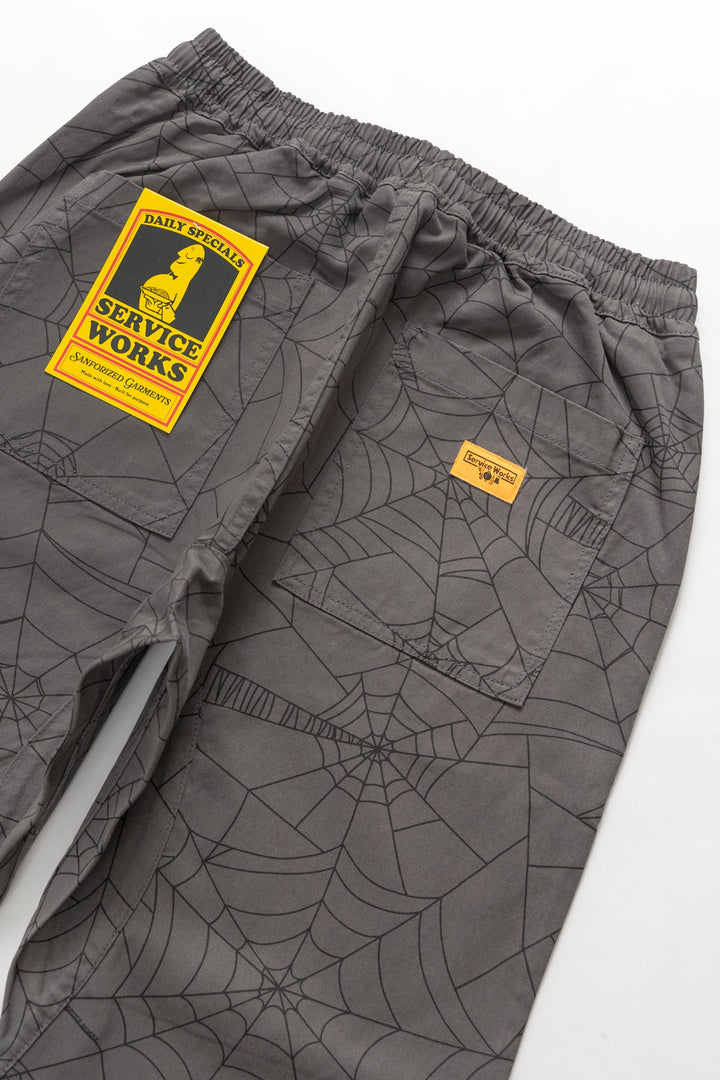 Service Works - Patterned Chef Pants - Grey Web