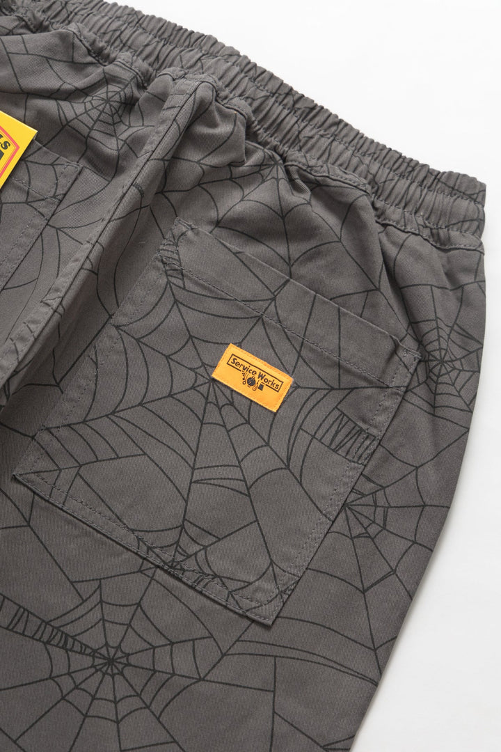 Service Works - Patterned Chef Pants - Grey Web