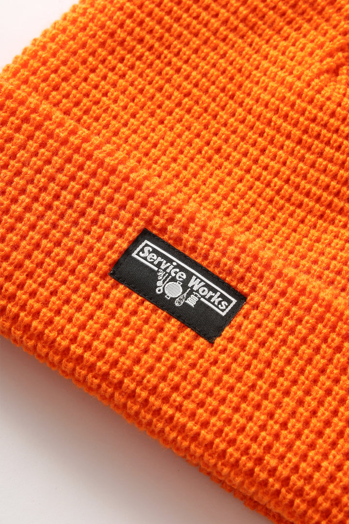 Service Works - Waffle Logo Beanie - Orange