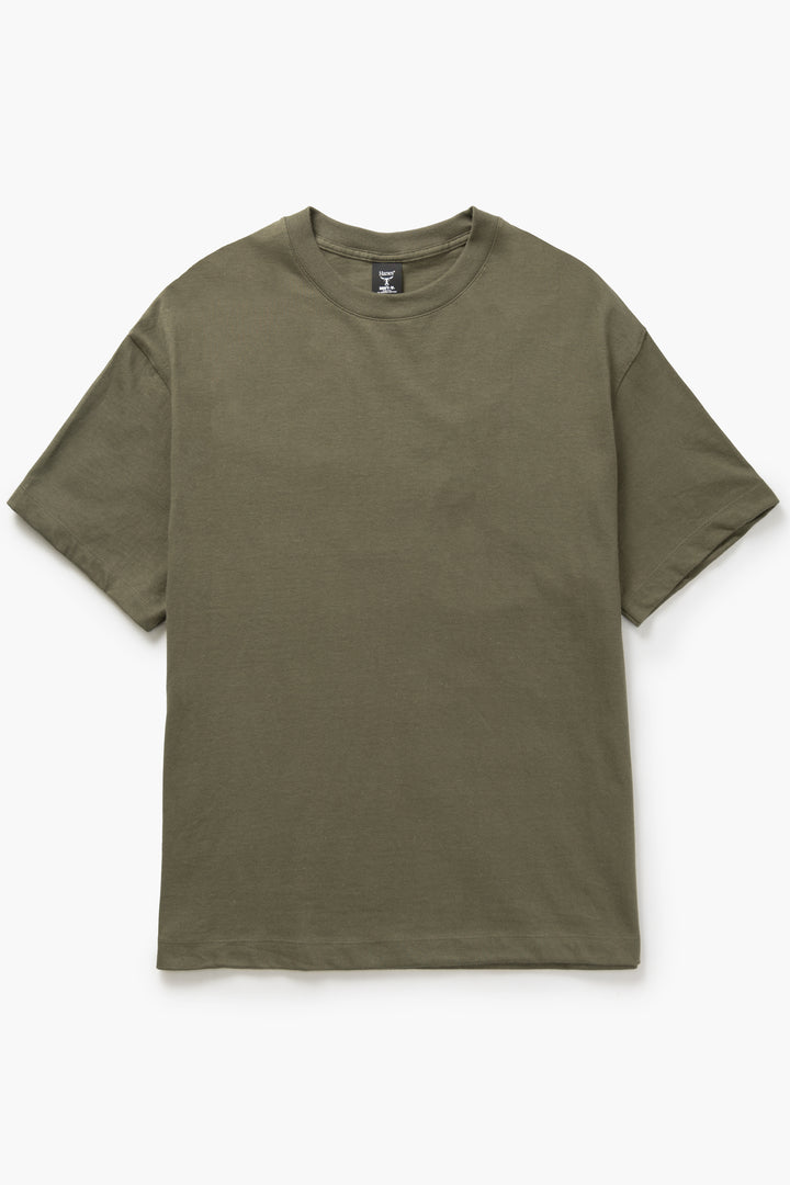 Hanes - Oversized Beefy-T 6oz T-Shirt - Fatigue Green