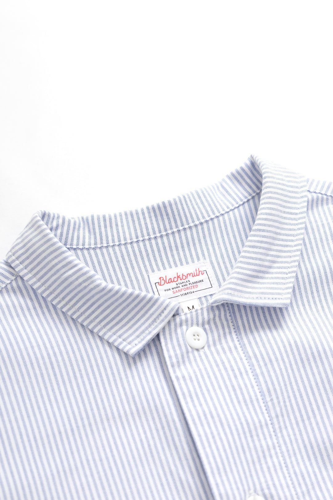 Blacksmith - 'Boxford' Utility Shirt - Blue Stripe