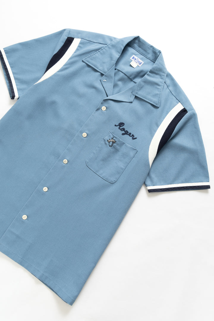 Non Stock MFG - Garage Bowling Shirt - Blue