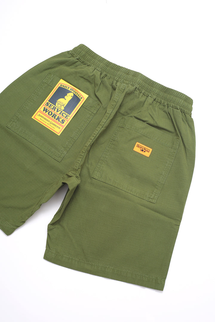 Service Works - Ripstop Chef Shorts - Pesto