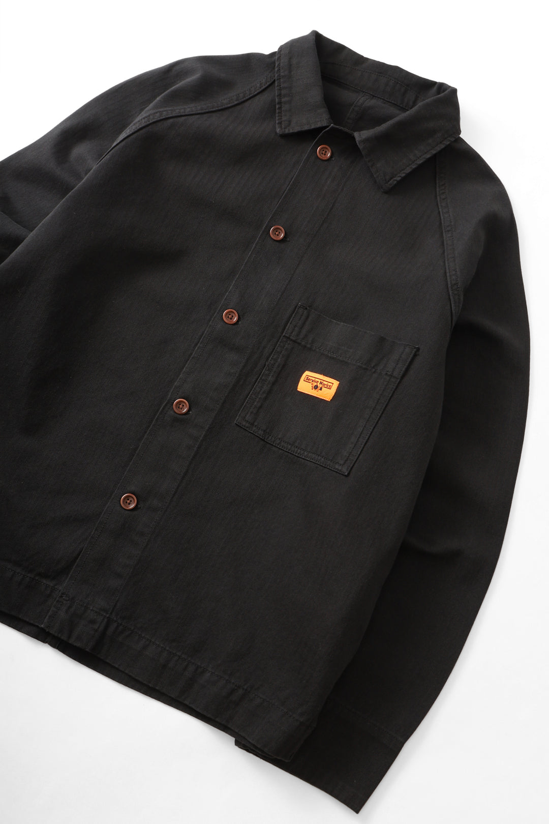 Service Works - Herringbone Front Of House Jacket - Black