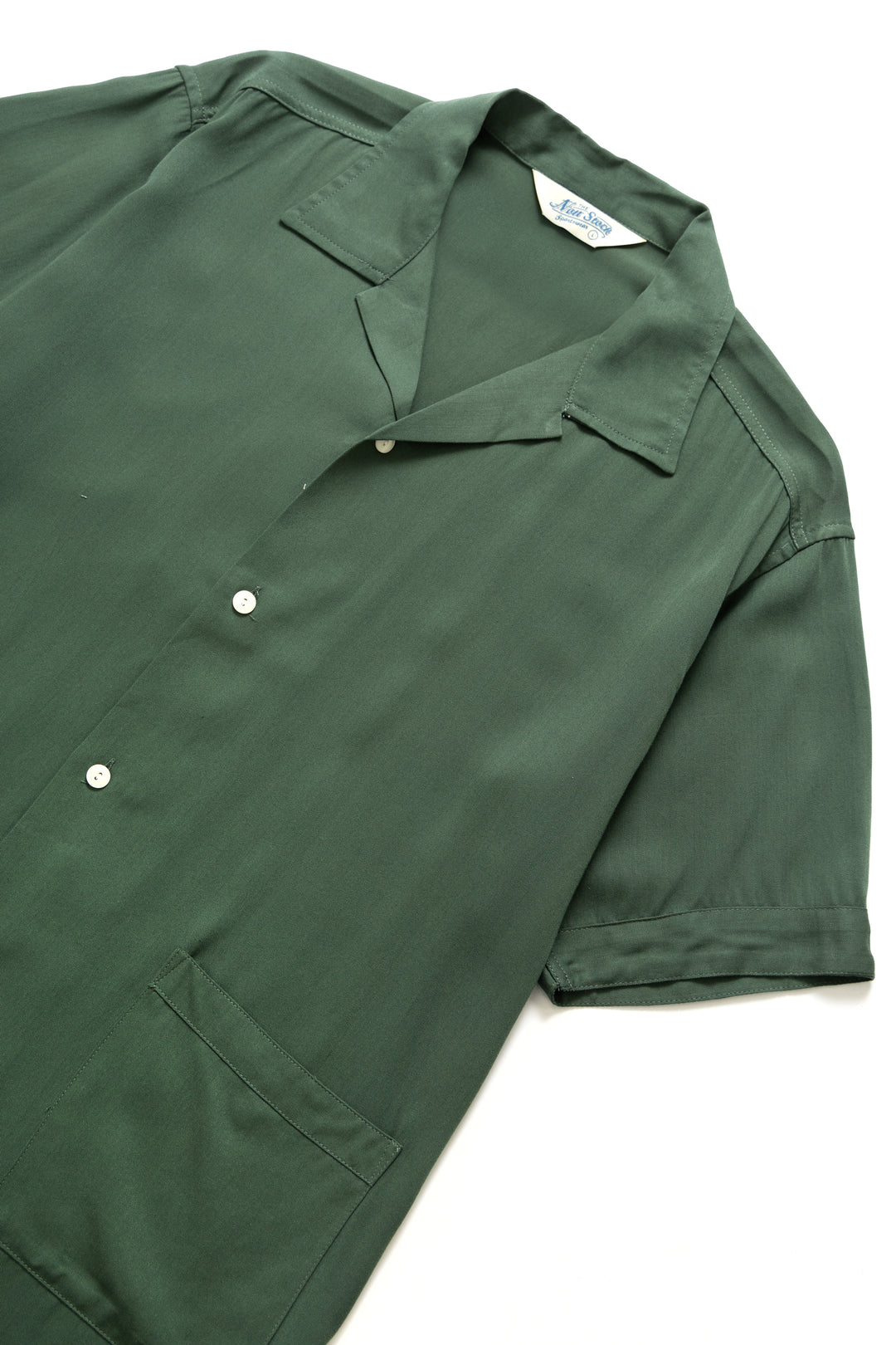 Non Stock MFG - Short Sleeve Rayon Shirt- Green