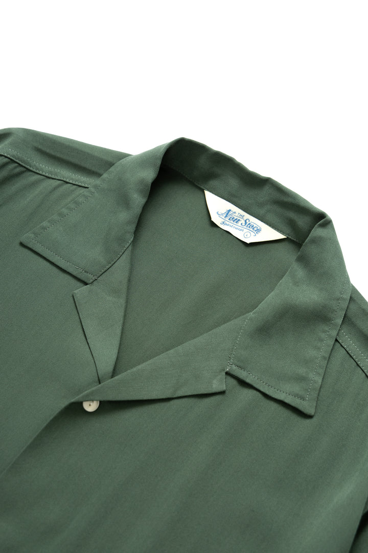 Non Stock MFG - Short Sleeve Rayon Shirt- Green