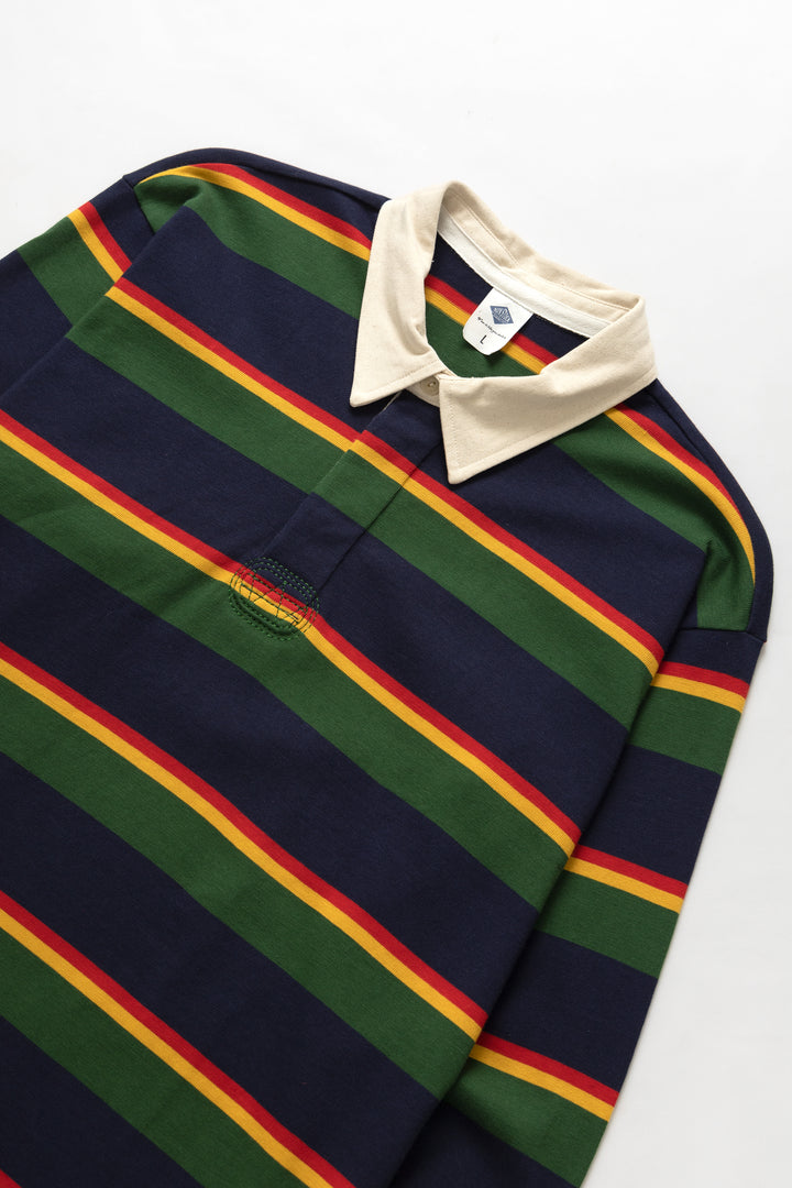 Non Stock MFG - Rugby Shirt - Green/Navy