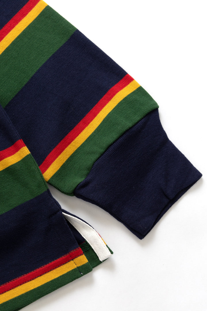 Non Stock MFG - Rugby Shirt - Green/Navy