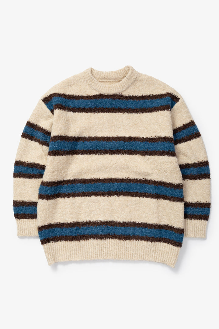 Blacksmith - Boucle Striped Sweater - Natural