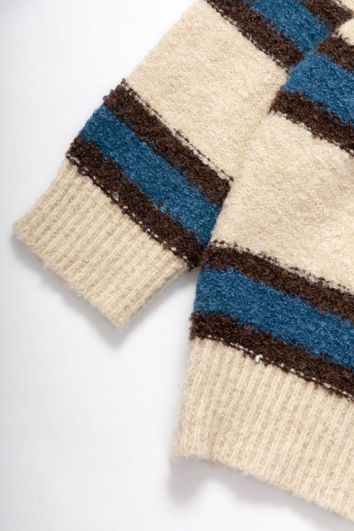 Blacksmith - Boucle Striped Sweater - Natural