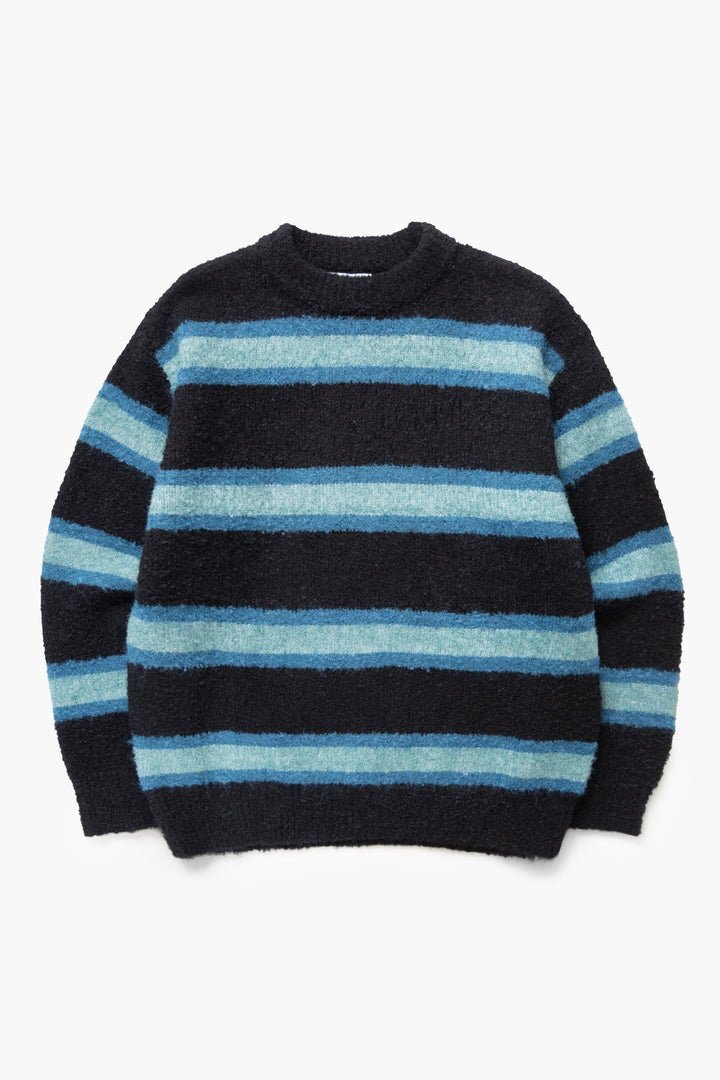 Blacksmith - Boucle Striped Sweater - Black