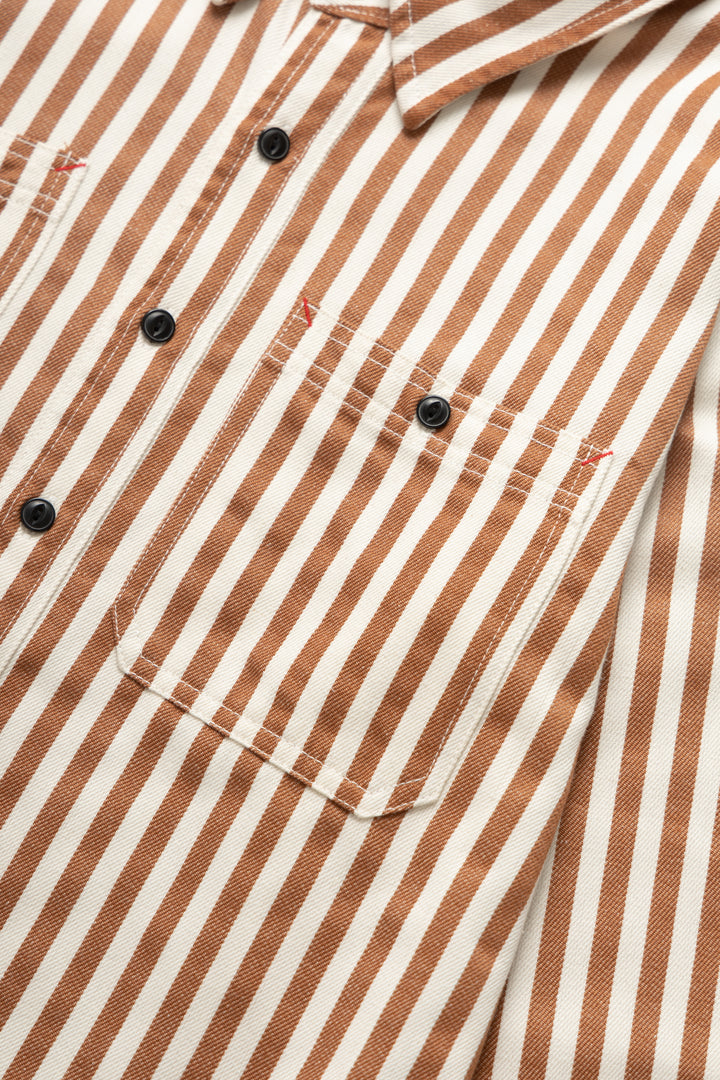 Okonkwo MFG - Stripe Shirt - Orange Stripe